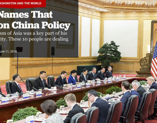 The 10 Names That Matter On China Policy