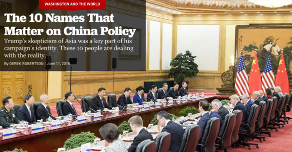 The 10 Names That Matter on China Policy