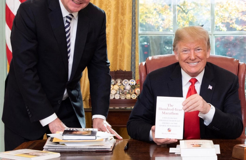 Michael Pillsbury and President Donald Trump