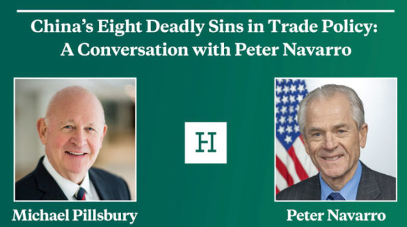 China’s Eight Deadly Sins in Trade Policy: A Conversation with Peter Navarro