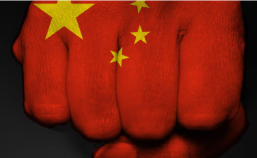 China Blocking Punches With Their Face