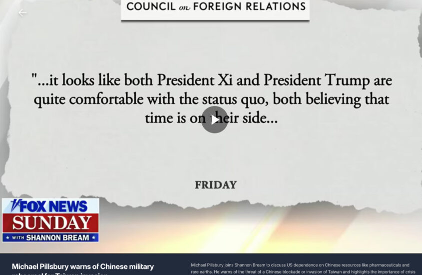 https://www.fox.com/watch/clip/fmc-drp27j8n8ysejjjm/michael-pillsbury-warns-of-chinese-military-rehearsal-for-taiwan-invasion